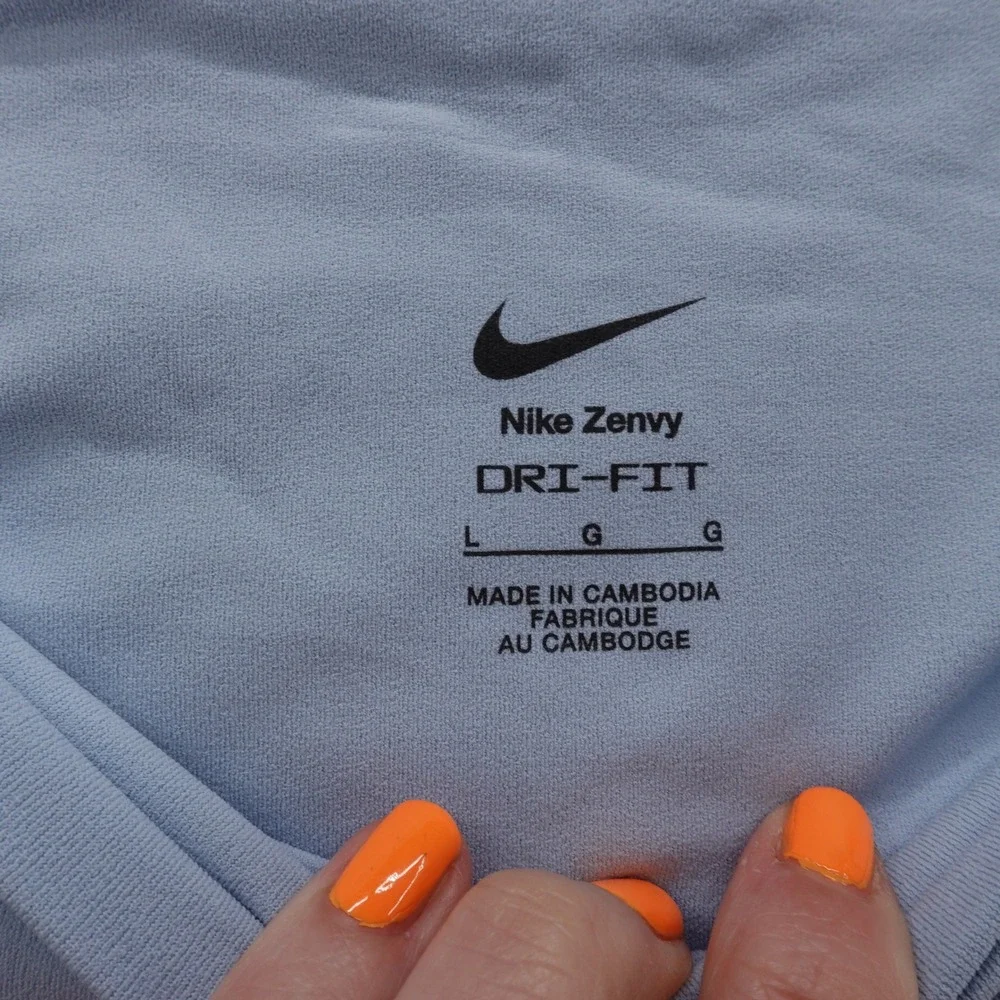 Nike Zenvy Gentle Support High Waisted‎ 7/8 Leggings Large Blue Women Active NWT